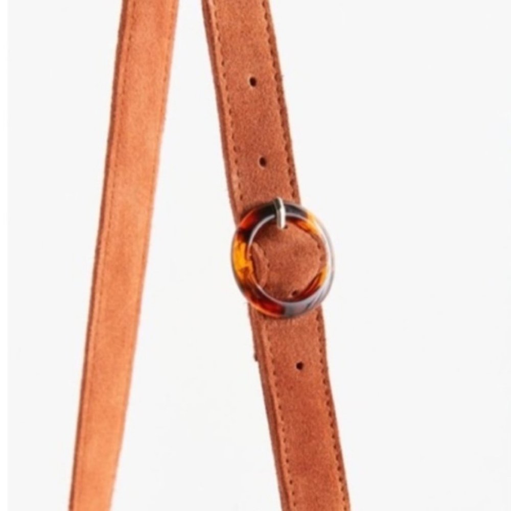 SOLD Urban Outfitters Lulu  Suede Bucket Bag Brown - Picture 7 of 11